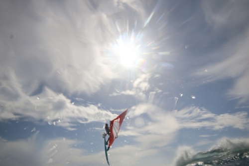 Wave windsurfing at El Cabezo in El Medano Tenerife 02-11-2020