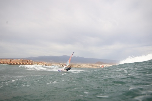 Wave windsurfing at El Cabezo in El Medano Tenerife 02-11-2020