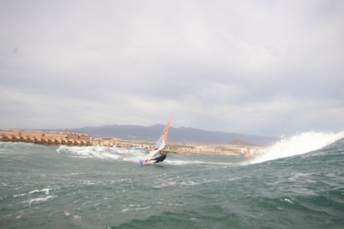 Wave windsurfing at El Cabezo in El Medano Tenerife 02-11-2020