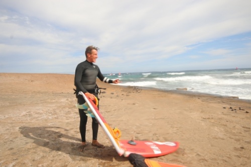 Wave windsurfing at El Cabezo in El Medano Tenerife 02-11-2020