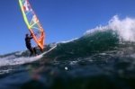 Wave windsurfing at El Cabezo in El Medano Tenerife 03-02-2019