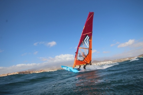 Wave windsurfing at El Cabezo in El Medano Tenerife 03-11-2020