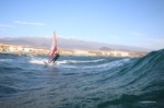 Wave windsurfing at El Cabezo in El Medano Tenerife 17-02-2020