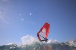 Wave windsurfing at El Cabezo in El Medano Tenerife 22-01-2019