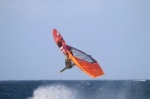 Wave windsurfing at El Cabezo in El Medano Tenerife 26-04-2019