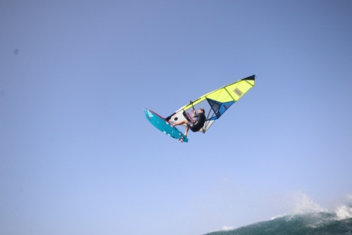 Wave windsurfing at El Cabezo in El Medano Tenerife 26-09-2020