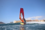 Wave windsurfing at El Cabezo in El Medano Tenerife 27-09-2020