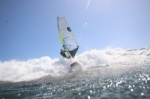 Wave windsurfing at El Cabezo in El Medano Tenerife 27-09-2020