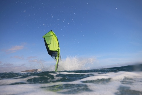 Wave windsurfing at El Cabezo in El Medano Tenerife 29-01-2019