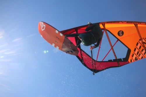 Wave windsurfing at El Cabezo in El Medano Tenerife 29-01-2019