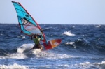 Wave windsurfing at Harbour Wall in El Medano 26-11-2015