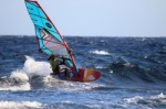 Wave windsurfing at Harbour Wall in El Medano 26-11-2015