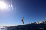 Wave windsurfing flying Friday back loop at El Cabezo in El Medano