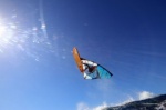 Wave windsurfing flying Friday back loop at El Cabezo in El Medano