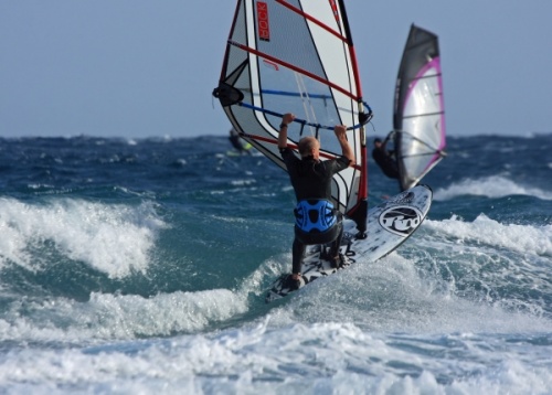 Windsurfing - Harbour Wall 06-02-2012