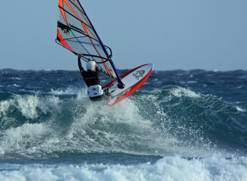 Windsurfing - Harbour Wall 06-02-2012