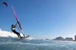 Windsurfing and kitesurfing at El Cabezo in El Medano 15-04-2013