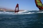 Windsurfing and kitesurfing at El Cabezo in El Medano 21-05-2015