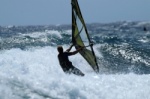 Windsurfing and kitesurfing at Harbour Wall in El Medano Tenerife 24-03-2014