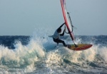 Windsurfing and kitesurfing in El Medano at Harbour Wall 07-02-2013 Tenerife