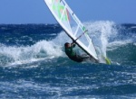 Windsurfing and kitesurfing in El Medano at Playa del Cabezo Tenerife 09-02-2013