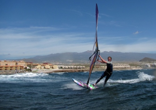 Windsurfing at El Cabezo in El Medano 11-04-2013