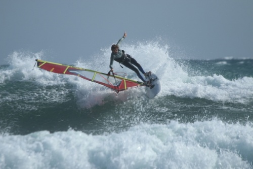 Windsurfing at El Cabezo in El Medano Tenerife 14-12-2013