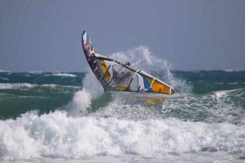 Windsurfing at El Cabezo in El Medano Tenerife 14-12-2013