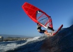Windsurfing at Harbour Wall  Muelle in El Medano Tenerife 11-02-2014 with Ross Williams, Mark Sparky Hosegood and Adam Lewis