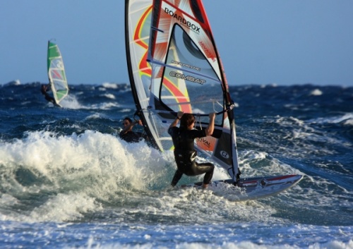 Windsurfing at Harbour Wall in El Medano 11-11-2012