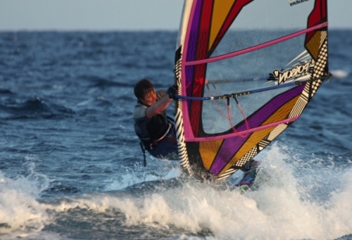 Windsurfing at Muelle in El Medano 11-04-2013