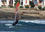 Windsurfing at Playa El Cabezo in El Medano 08-10-2002