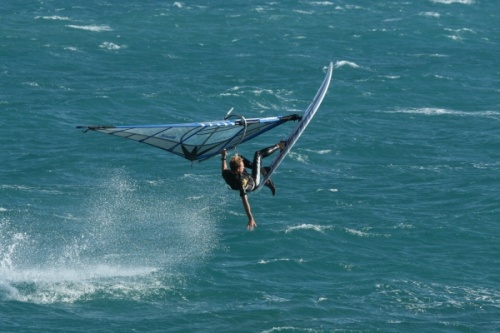 Windsurfing bump and jump