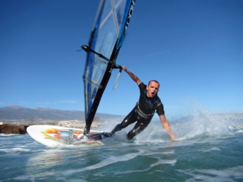 Windsurfing El Medano El Cabezo Tenerife Adam Strybe POL-3 27-01-2013