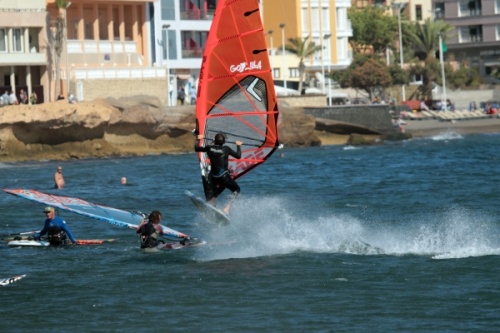 Windsurfing freestyle slalom El Medano Tenerife 26-01-2017