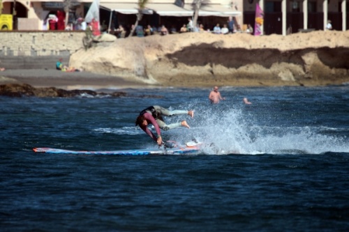 Windsurfing freestyle slalom El Medano Tenerife 26-01-2017