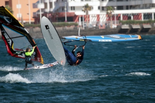 Windsurfing freestyle slalom El Medano Tenerife 26-01-2017