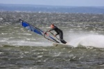 Windsurfing gybe or jibe