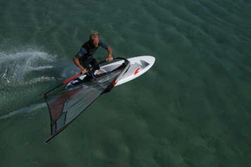 Windsurfing gybe or jibe