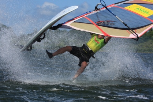 Windsurfing gybe or jibe