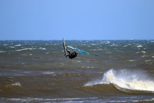 Windsurfing in Leba Poland 12-04-2015