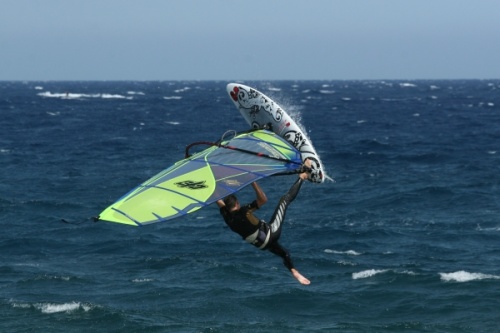 Windsurfing Playa Sur, South Bay in El Medano