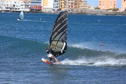 Windsurfing Playa Sur, South Bay in El Medano