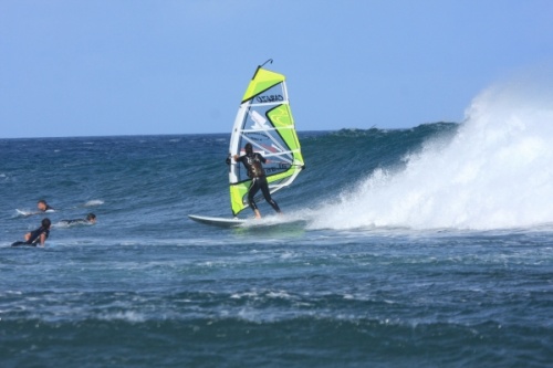 Windsurfing Playa Sur, South Bay in El Medano