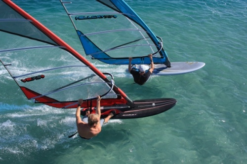 Windsurfing race