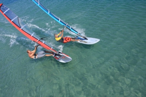 Windsurfing race