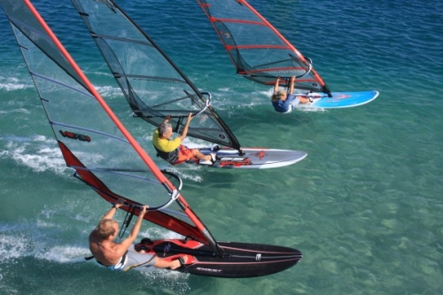 Windsurfing race