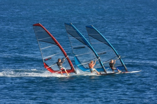 Windsurfing race