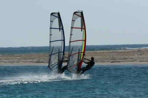 Windsurfing race