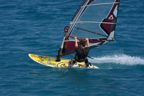 Windsurfing speed and race sailing